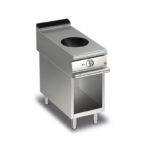 Induktionswok BARON Q90PCV/WOK400 på öppet stativ, 400x900mm, 5kW