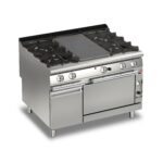 Gas Hällspis Q90TPMF/G1201 med 4 brännare & gasugn, 1200x900mm, 36,5kW