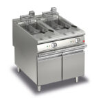 Elektriskt fritös BARON Q90FRI/E815, 2x15 liter, inkl 2st korgar, med underskåp, 800x900mm, 26kW
