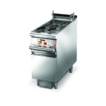 Elektrisk fritös BARON EVO Q90FREV/E422FA, Elektronisk Kontroll, Automatisk korglyft, Oljefiltrering, 1x22 liter, inkl 1st korg, med underskåp, 400x900mm, 25kW