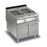 Elektriskt fritös BARON Q90FRI/E822, 2x22 liter, inkl 2st korgar, med underskåp, 800x900mm, 36kW