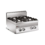 Gasspis BARON N6PC/G822P med 4 Brännare, 800x650mm, 28kW