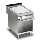 Gas stekhäll BARON Q70SFTV/G603 med slät stekplatta i AISI430 stål, på öppet stativ, 600x700mm, 9kW