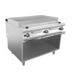 Gas girll BARON Q70SGV/G122 till kött/ fisk, Rostfri stål 304, på öppet stativ, 1200x700mm, 30kW