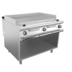 Elektrisk girll BARON Q70SGV/E120 till kött, Rostfri stål 304, på öppet stativ, 1200x700mm, 12kW