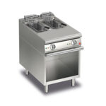 Elektriskt fritös BARON Q70FRI/EE61, 2x10 liter, på öppet stativ, 600x700mm, 18kW
